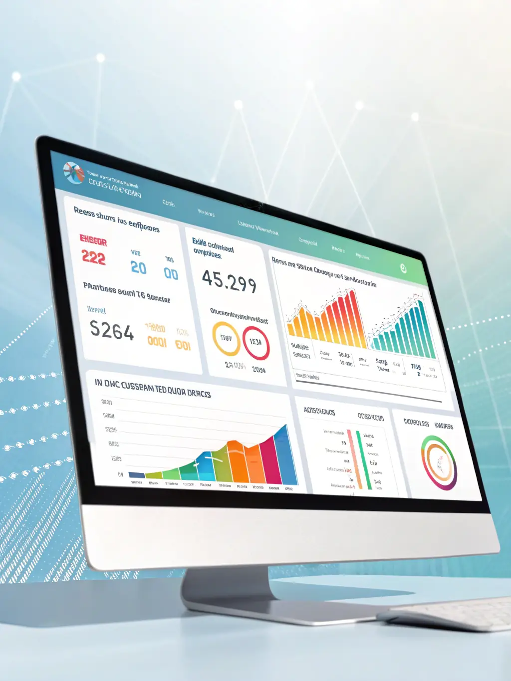 A dashboard displaying key performance indicators (KPIs) and automated reports, illustrating data-driven decision-making.