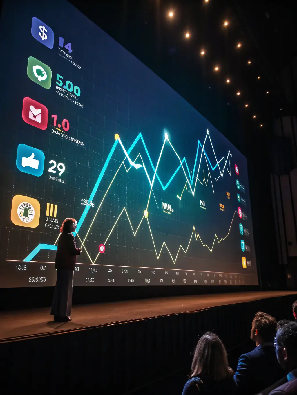 An image depicting a rising graph with a conversion funnel, symbolizing increased conversion rates and business growth.